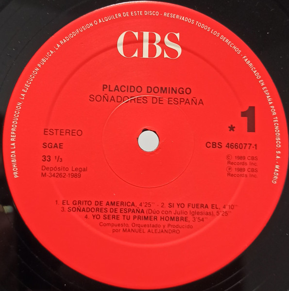 Placido Domingo - Soñadores De España | CBS (466077-1 (SE)) - 3
