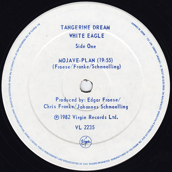 Tangerine Dream - White Eagle [Vinyl] | Virgin (VL 2235) - 3
