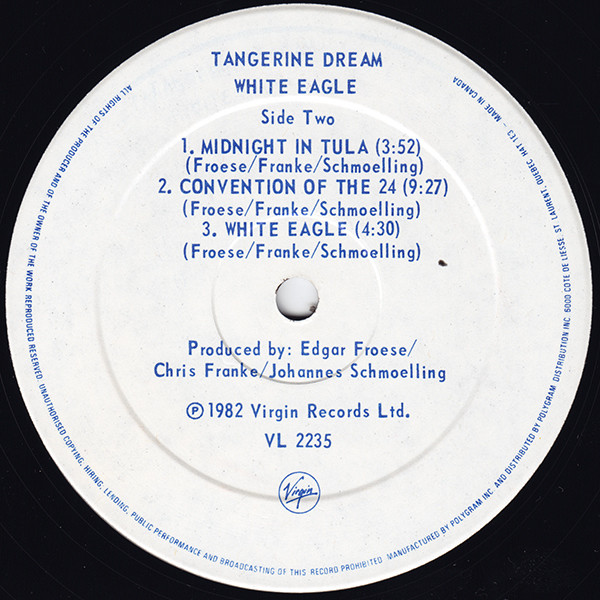 Tangerine Dream - White Eagle [Vinyl] | Virgin (VL 2235) - 4