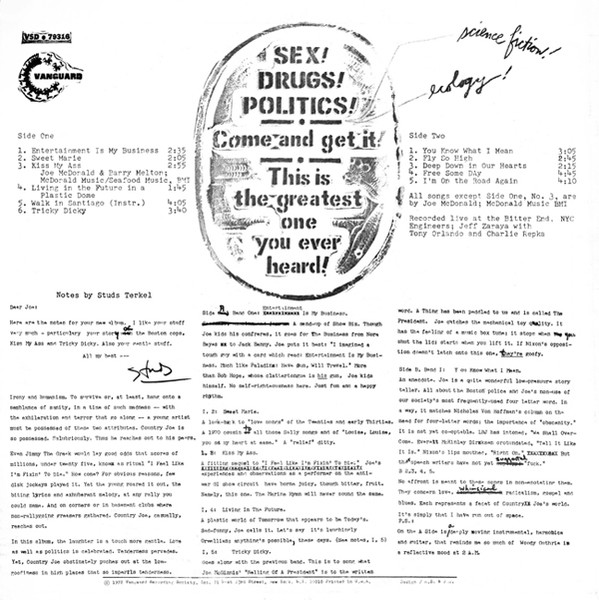 Country Joe McDonald - Incredible! Live! | Vanguard (VSD-79316) - 2 Country Joe McDonald - Incredible! Live! | Vanguard (VSD-79316) - 2