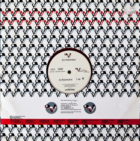 DJ Hitch Hiker - Brainticket | Velvet Vibe Recordings (VVR 001 Limited) - main DJ Hitch Hiker - Brainticket | Velvet Vibe Recordings (VVR 001 Limited) - main