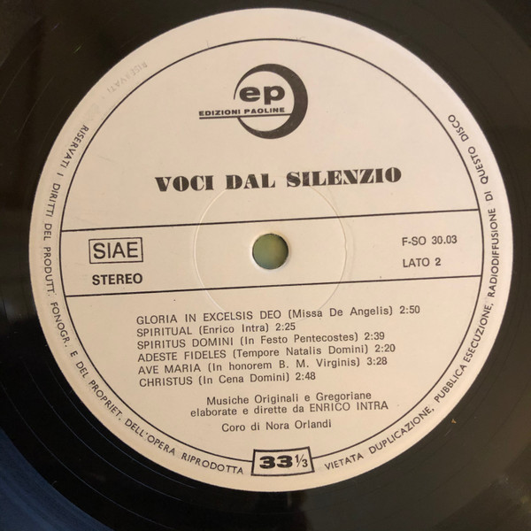 Enrico Intra - Voci Dal Silenzio | Edizioni Paoline (FSO 30.03) - 3 Enrico Intra - Voci Dal Silenzio | Edizioni Paoline (FSO 30.03) - 3