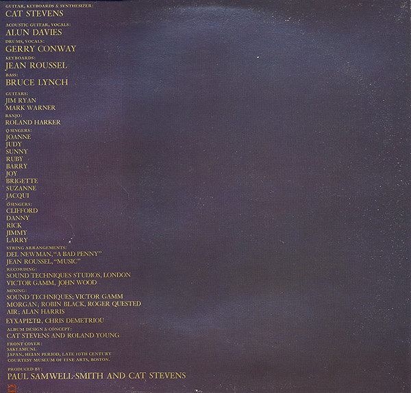 Cat Stevens - Buddha And The Chocolate Box | Island Records (87 801 XOT) - 2