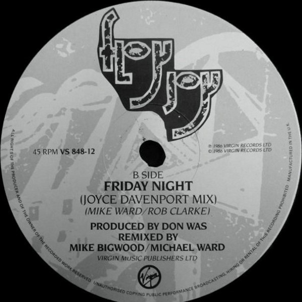 Floy Joy - Friday Night In This Cold City | Virgin (VS 848-12) - 2