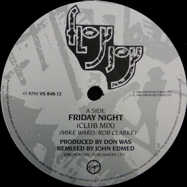 Floy Joy - Friday Night In This Cold City | Virgin (VS 848-12) - main