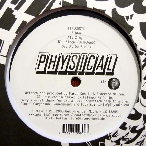 Italoboyz - Zinga | Get Physical Music (GPM084) - main Italoboyz - Zinga | Get Physical Music (GPM084) - main