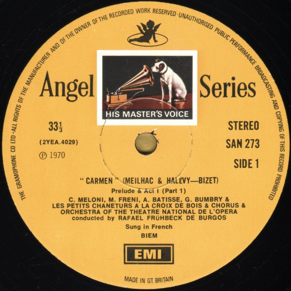Georges Bizet - Grace Bumbry , Jon Vickers , Mirella Freni , Kostas Paskalis , Orchestre National De L'Opéra De Paris , Rafael Frühbeck De Burgos - Carmen | His Master's Voice (SLS 952/3) - 2