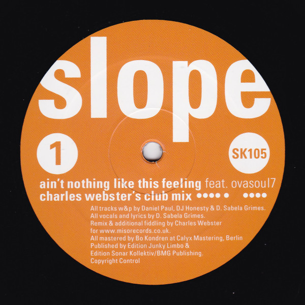 Slope Feat. Ovasoul7 - Ain't Nothing Like This Feeling | Sonar Kollektiv (SK105) - main Slope Feat. Ovasoul7 - Ain't Nothing Like This Feeling | Sonar Kollektiv (SK105) - main