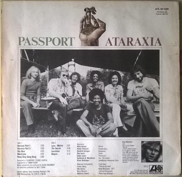 Passport - Ataraxia | Atlantic (ATL 50 456) - 2