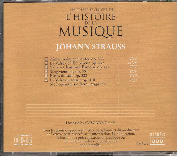 Johann Strauss Jr. - 6 Valses Célèbres | e.f.s.a. (CMF 032) - 3