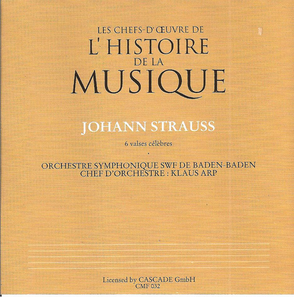 Johann Strauss Jr. - 6 Valses Célèbres | e.f.s.a. (CMF 032) - 2