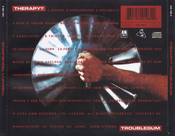 Therapy? - Troublegum | A&M Records (540 196-2) - main