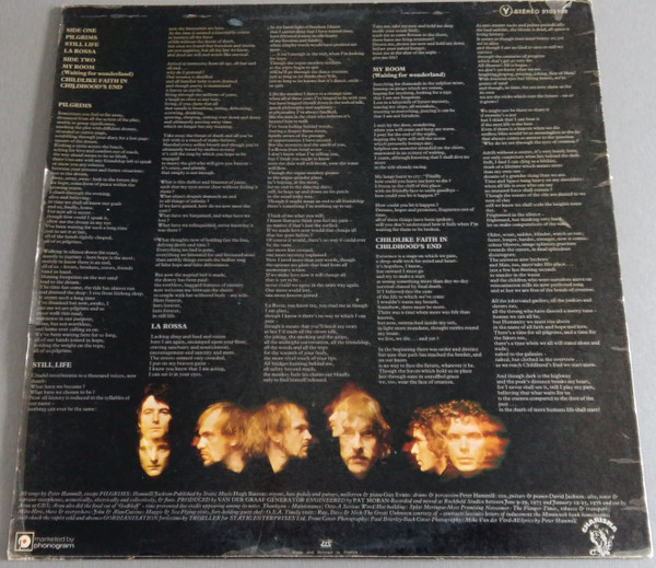 Van Der Graaf Generator - Still Life | Charisma (9103 109) - 3