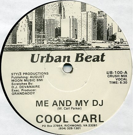Cool Carl - Me And My DJ | Urban Beat (UB-100) - main Cool Carl - Me And My DJ | Urban Beat (UB-100) - main