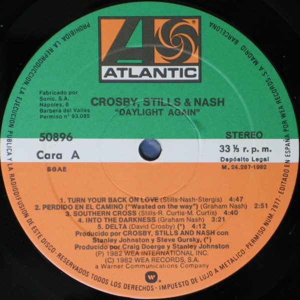 Crosby, Stills & Nash - Daylight Again | Atlantic (50896) - main