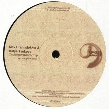 Max Brannslokker & Katya Tyukova - Clubbing Immanence EP | i220 (i220056) - main