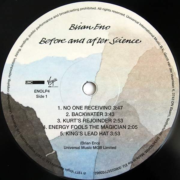 Brian Eno - Before And After Science | Virgin EMI Records (ENOLP4) - 3 Brian Eno - Before And After Science | Virgin EMI Records (ENOLP4) - 3