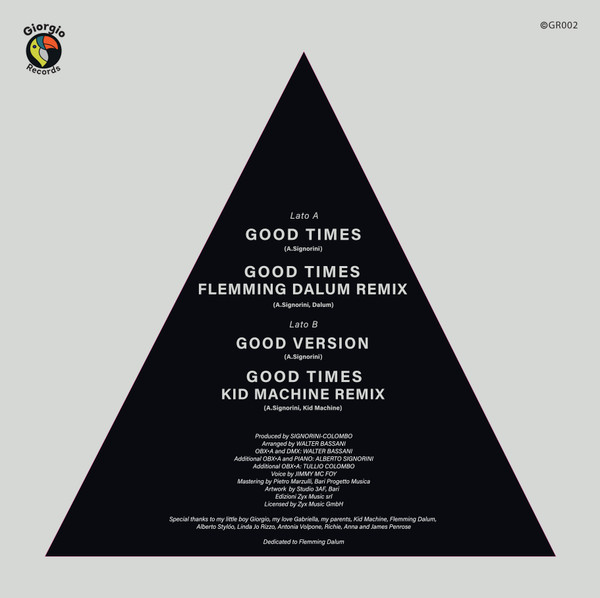 Paul Paul - Good Times | Giorgio Records (GR002) - 2