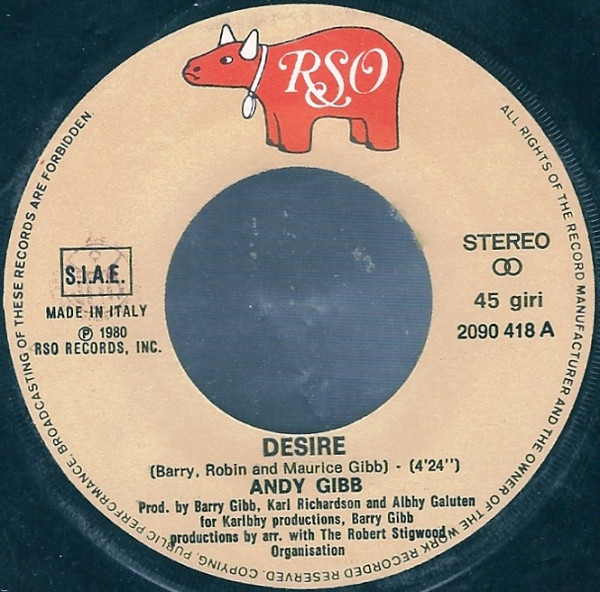 Andy Gibb - Desire / Waiting For You | RSO (2090 418) - 3