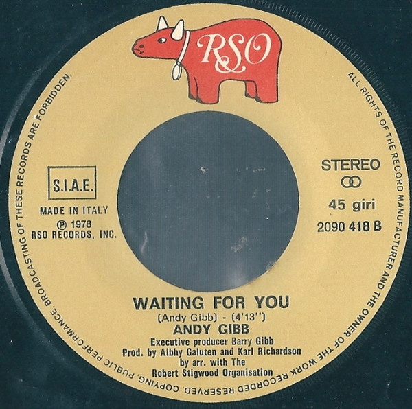 Andy Gibb - Desire / Waiting For You | RSO (2090 418) - 4