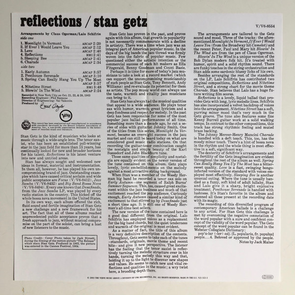 Stan Getz - Reflections | Verve Records (523 322-2) - 4
