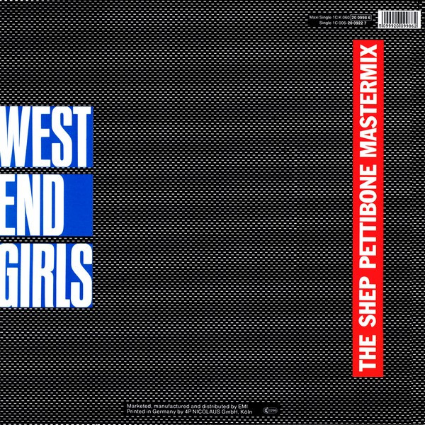 Pet Shop Boys - West End Girls (The Shep Pettibone Mastermix) | Parlophone (1C K 060 20 0998 6) - 2 Pet Shop Boys - West End Girls (The Shep Pettibone Mastermix) | Parlophone (1C K 060 20 0998 6) - 2
