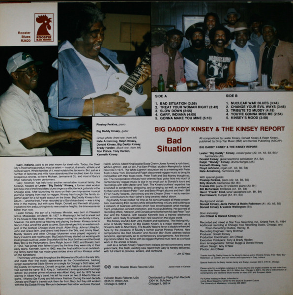 Big Daddy Kinsey & The Kinsey Report - Bad Situation | Rooster Blues Records (R2620) - 2