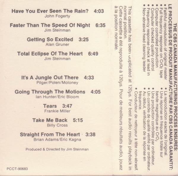 Bonnie Tyler - Faster Than The Speed Of Night | Columbia (PCCT-90683) - 3 Bonnie Tyler - Faster Than The Speed Of Night | Columbia (PCCT-90683) - 3