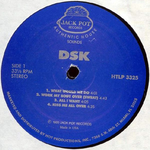DSK - Work My Body Over - The Album | Jack Pot Records (HTLP 3325) - 3