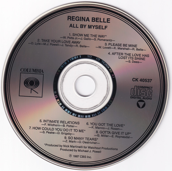 Regina Belle - All By Myself | Columbia (CK 40537) - 2