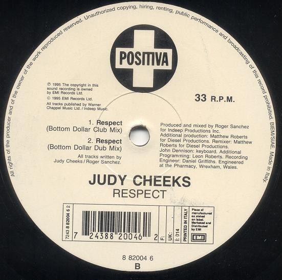 Judy Cheeks - Respect | Positiva (8 82004 6) - main Judy Cheeks - Respect | Positiva (8 82004 6) - main