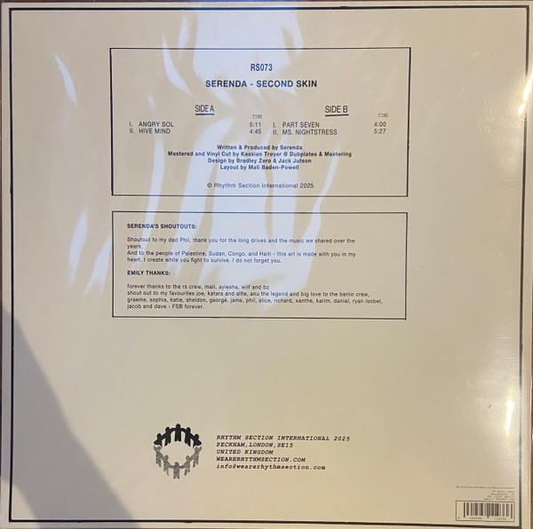 Serenda - Second Skin | Rhythm Section International (RS073) - 3