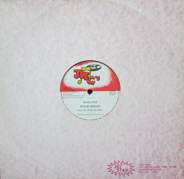 Sugar Minott - Doing Fine | Joe G's (JGD 008) - 3