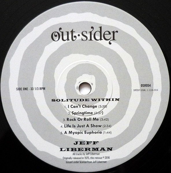 Jeffery Liberman - Solitude Within | Out-Sider (OSR054) - 3 Jeffery Liberman - Solitude Within | Out-Sider (OSR054) - 3