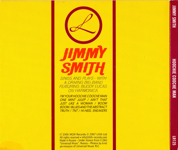 Jimmy Smith Arranged And Conducted By Oliver Nelson - Hoochie Cooche Man | Lilith (LR125) - 2