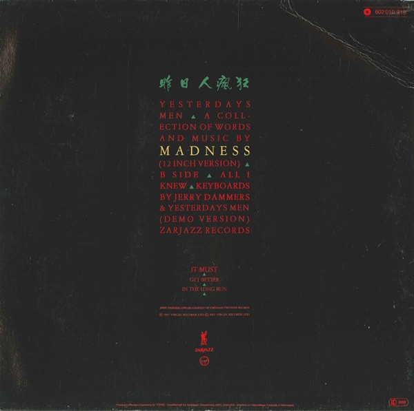 Madness - Yesterday's Men | Virgin (602 010)