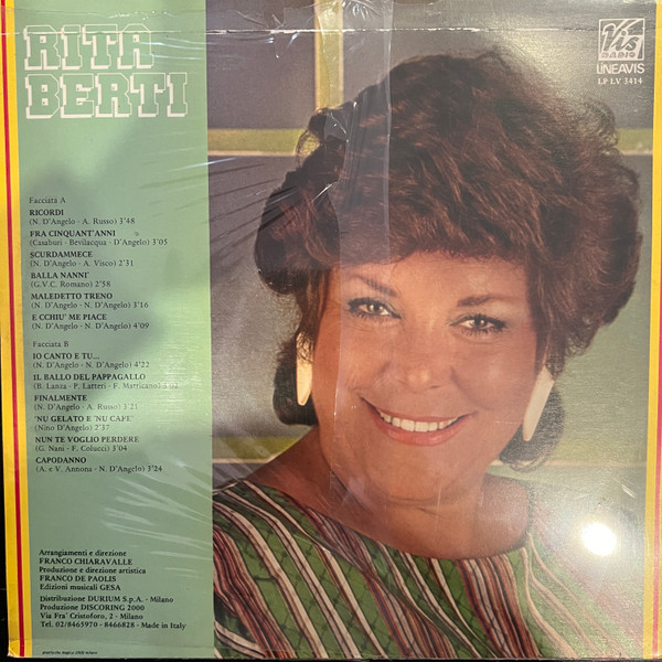 Rita Berti - Rita Berti | Vis Radio (LP LV 3414) - 2 Rita Berti - Rita Berti | Vis Radio (LP LV 3414) - 2