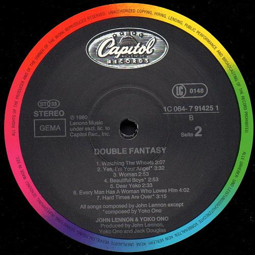 John Lennon & Yoko Ono - Double Fantasy | Capitol Records (064 7 91425 1) - 4 John Lennon & Yoko Ono - Double Fantasy | Capitol Records (064 7 91425 1) - 4