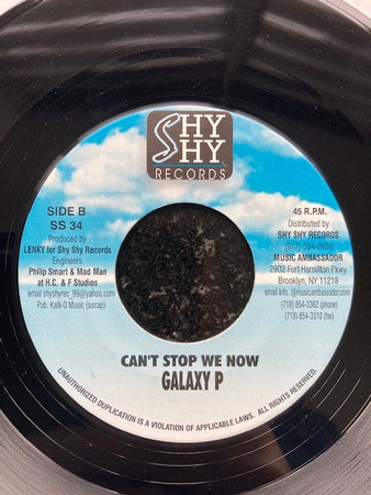 Shabba Ranks / Galaxy P - Money Is A Muss / Can't Stop We Now | Shy Shy Records (SS 34)