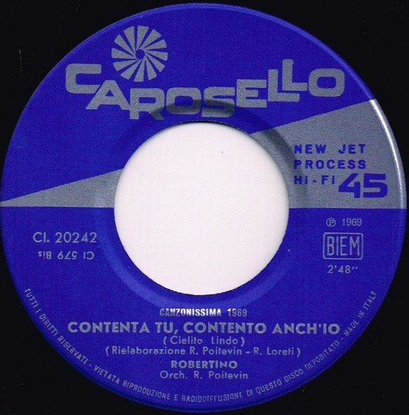 Robertino Loretti - Contenta Tu, Contento Anch'Io | Carosello (CI 20242) - 3 Robertino Loretti - Contenta Tu, Contento Anch'Io | Carosello (CI 20242) - 3