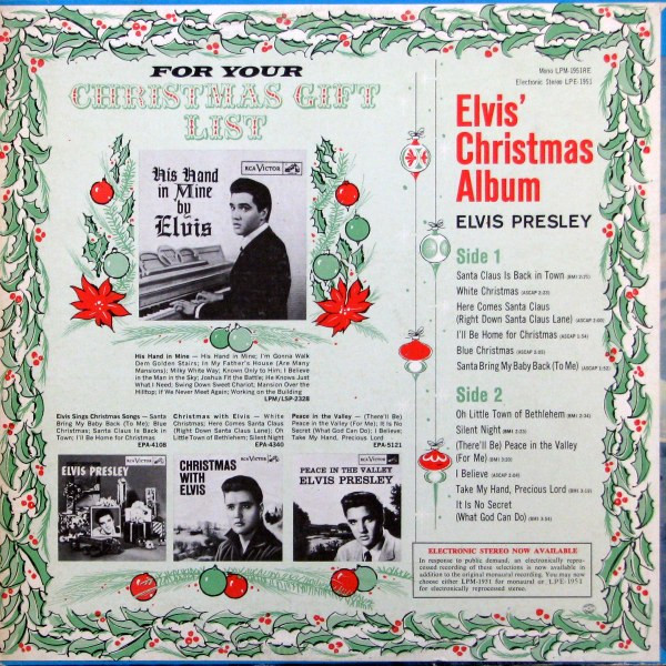 Elvis Presley - Elvis' Christmas Album | RCA Victor (LPE-1951) - 2 Elvis Presley - Elvis' Christmas Album | RCA Victor (LPE-1951) - 2