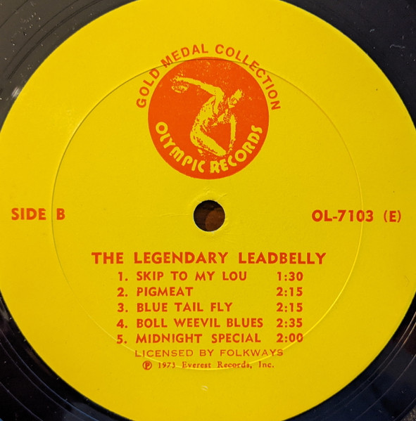 Leadbelly - The Legendary Leadbelly | Olympic Records (7103) - 4 Leadbelly - The Legendary Leadbelly | Olympic Records (7103) - 4