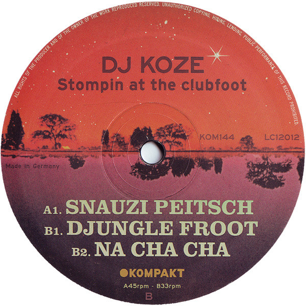 DJ Koze - Stompin At The Clubfoot | Kompakt (KOM 144) - 4