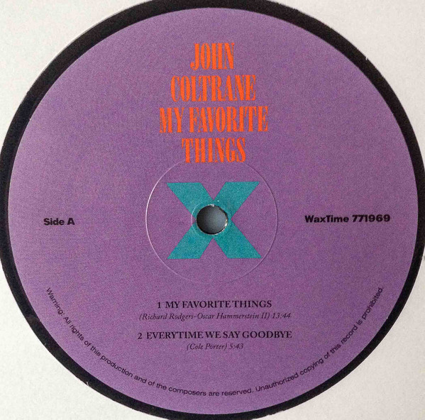 John Coltrane - My Favorite Things | WaxTime (771969) - 4 John Coltrane - My Favorite Things | WaxTime (771969) - 4