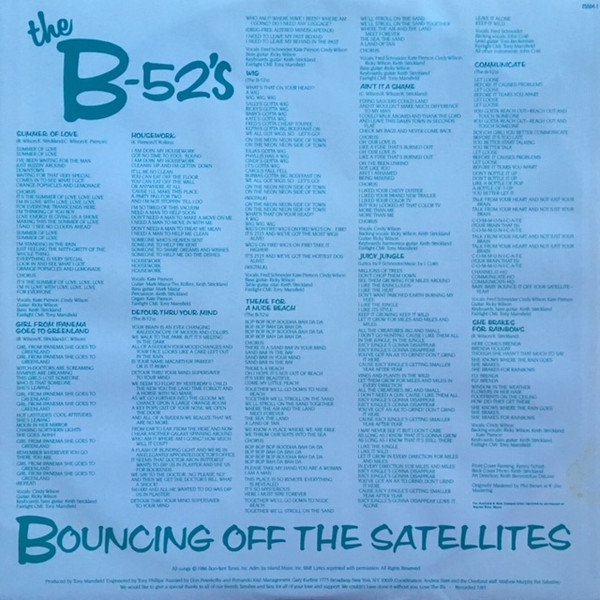 The B-52's - Bouncing Off The Satellites | Warner Bros. Records (25504-1) - 4 The B-52's - Bouncing Off The Satellites | Warner Bros. Records (25504-1) - 4
