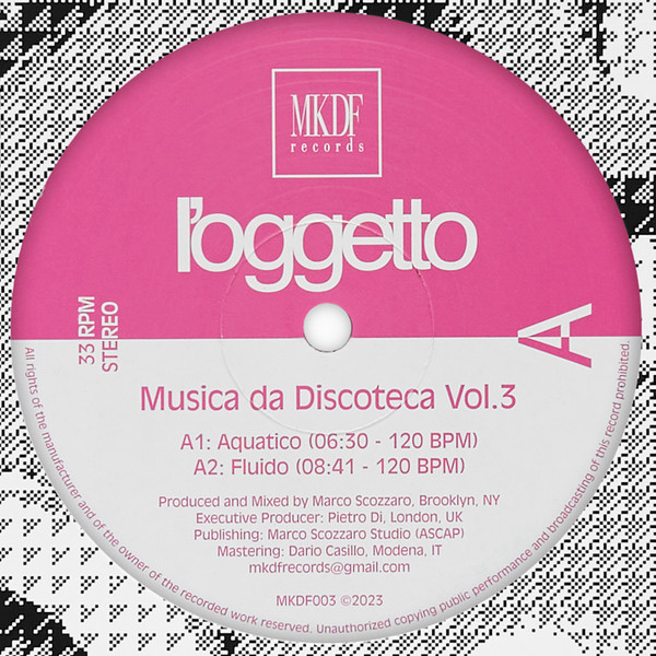 l'oggetto - Musica da Discoteca vol.3 | MKDF Records (MKDF003) - 2 l'oggetto - Musica da Discoteca vol.3 | MKDF Records (MKDF003) - 2