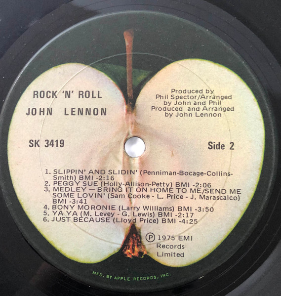 John Lennon - Rock 'N' Roll | Apple Records (SK-3419) - 4