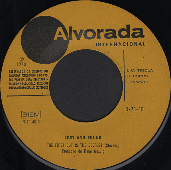 Lost & Found - No, No, No, No / The First Cut Is The Deepest | Alvorada Internacional (N-78-40) - 3