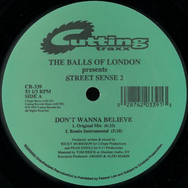 The Balls Of London - Street Sense 2 | Cutting Traxx (CR-339) - main