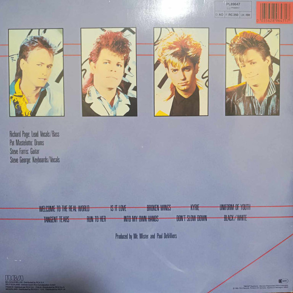 Mr. Mister - Welcome To The Real World | RCA (PL89647) - 2 Mr. Mister - Welcome To The Real World | RCA (PL89647) - 2